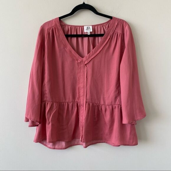 Anthropologie “Dra” Bell Sleeve Babydoll Blouse - Picture 1 of 9